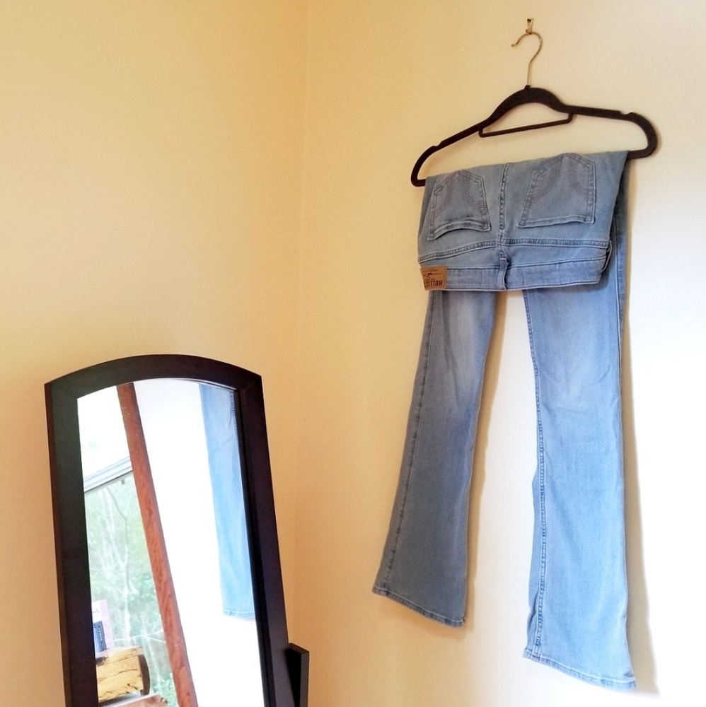 Hollister Light-Wash Bootcut Jeans